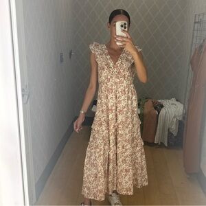 Floral Sleeveless Maxi Dress